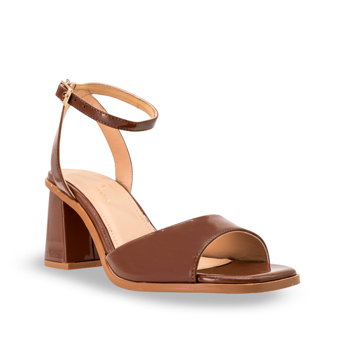Sandalia Veronica Café Charol